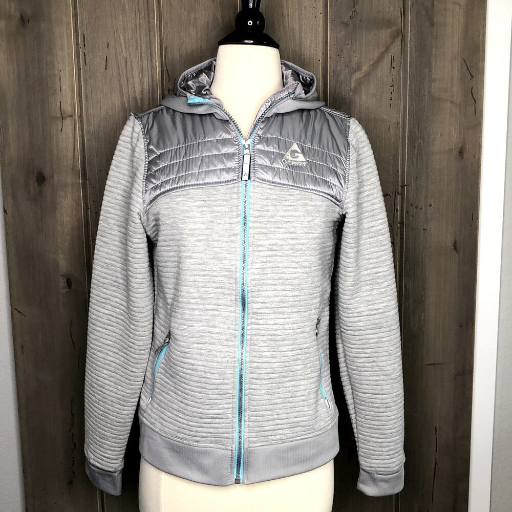 Gerry Silver Girls Zip-up Hooded jacket Large 14/16 item 122487